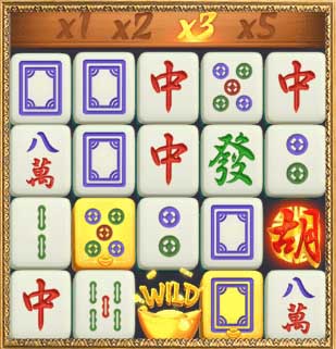 Mahjong Ways ฟิเจอร์พิเศษ สัญลักษณ์เลี่ยมทอง